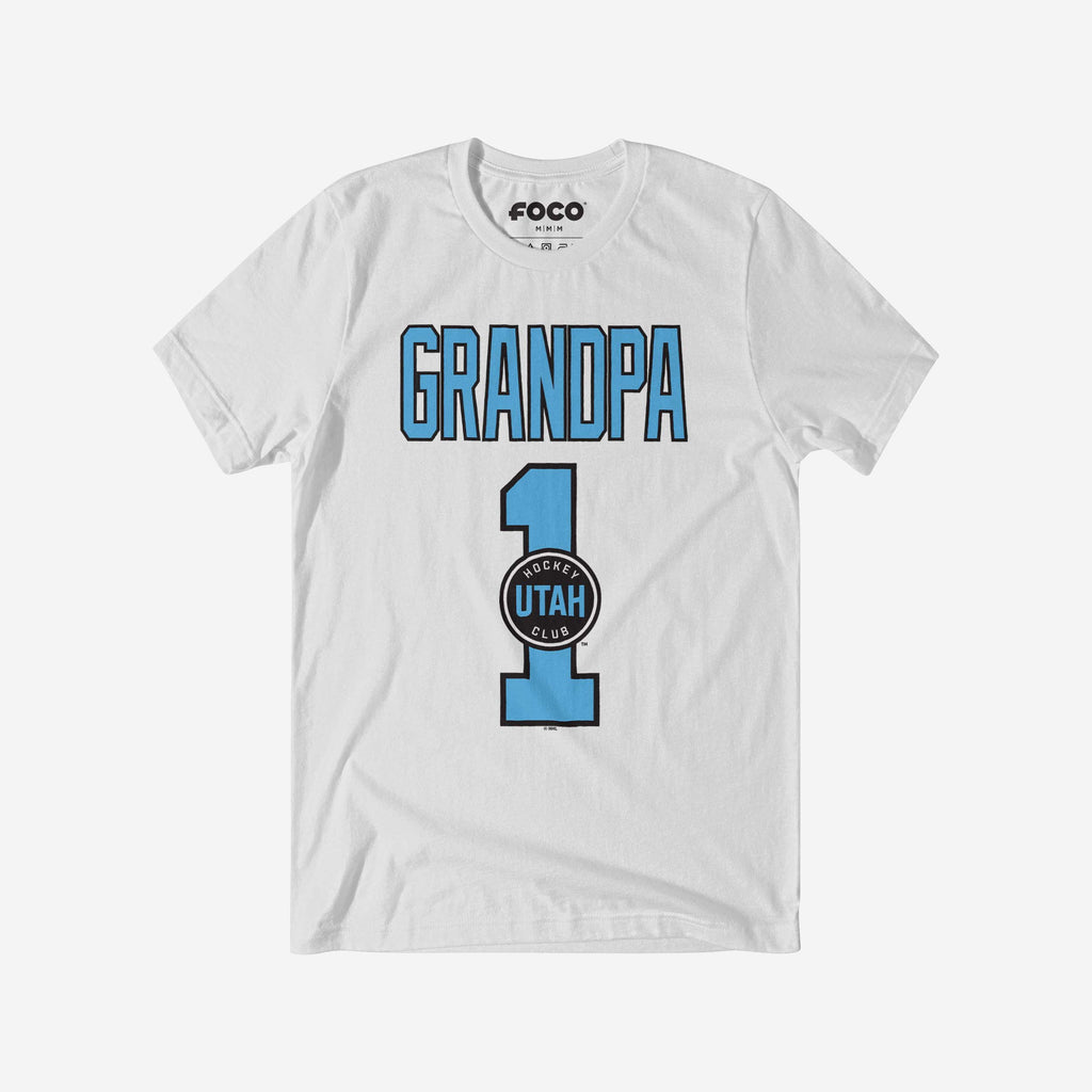 Utah Hockey Club Number 1 Grandpa T-Shirt FOCO S - FOCO.com