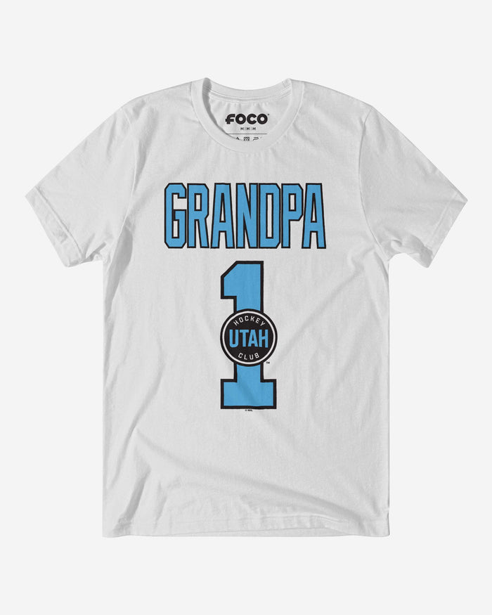 Utah Hockey Club Number 1 Grandpa T-Shirt FOCO S - FOCO.com