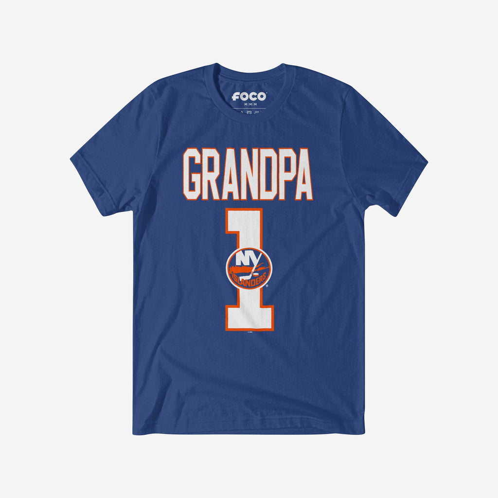 New York Islanders Number 1 Grandpa T-Shirt FOCO S - FOCO.com