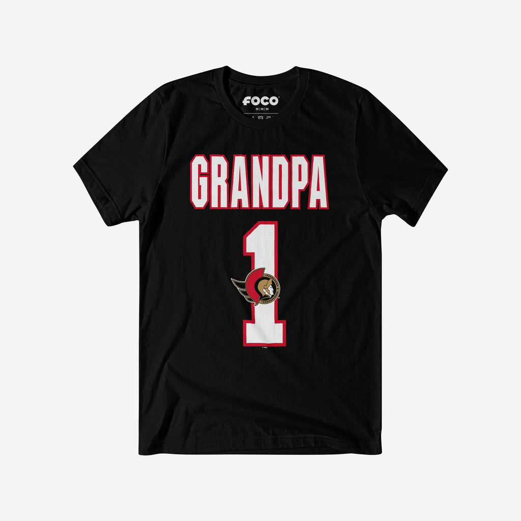 Ottawa Senators Number 1 Grandpa T-Shirt FOCO S - FOCO.com