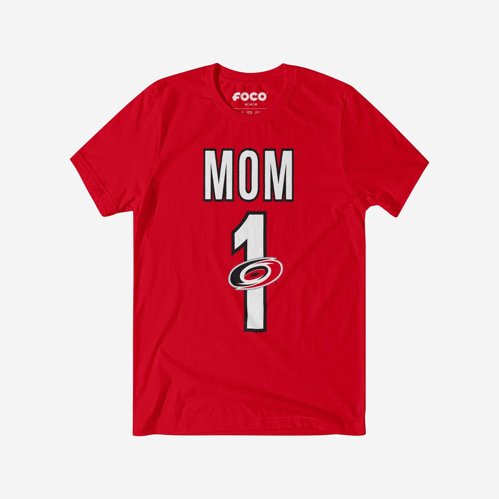 Carolina Hurricanes Number 1 Mom T-Shirt FOCO S - FOCO.com