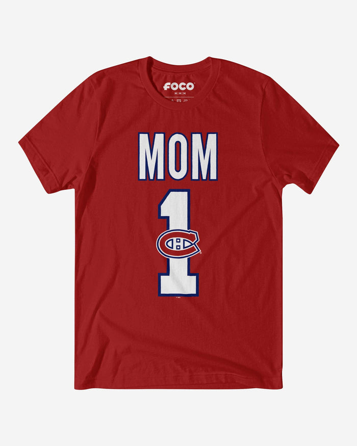 Montreal Canadiens Number 1 Mom T-Shirt FOCO S - FOCO.com