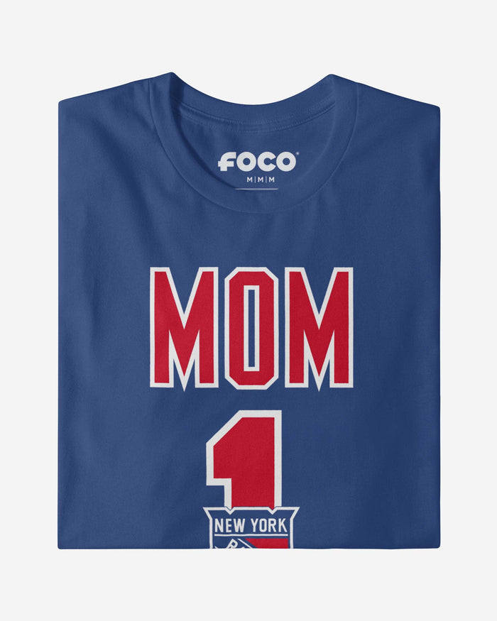 New York Rangers Number 1 Mom T-Shirt FOCO - FOCO.com