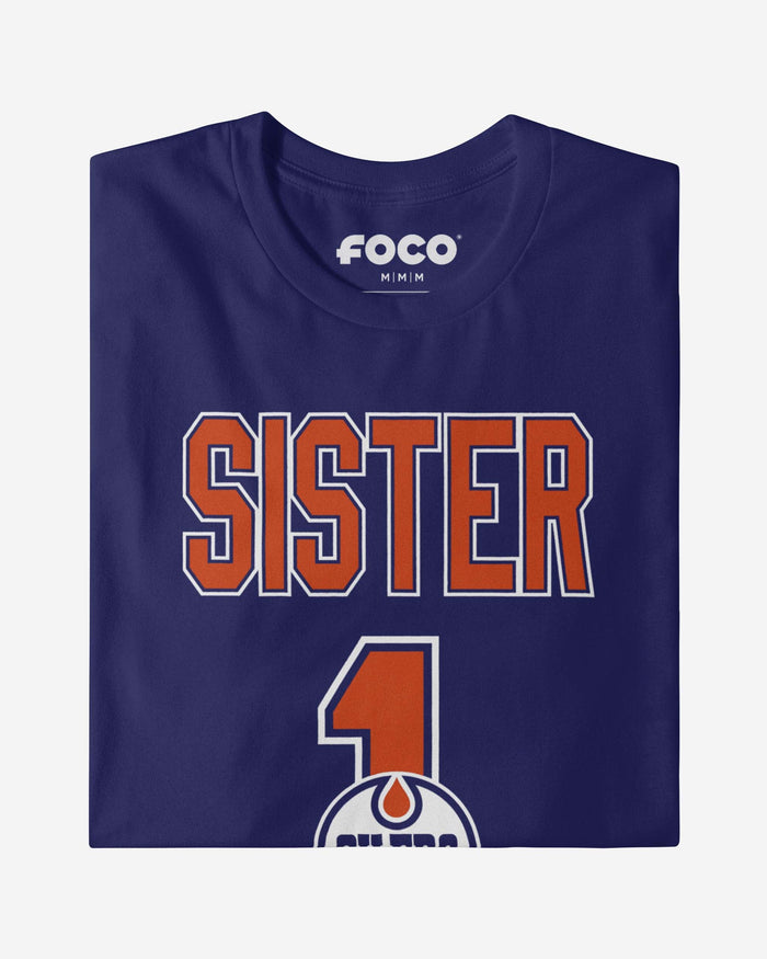 Edmonton Oilers Number 1 Sister T-Shirt FOCO - FOCO.com