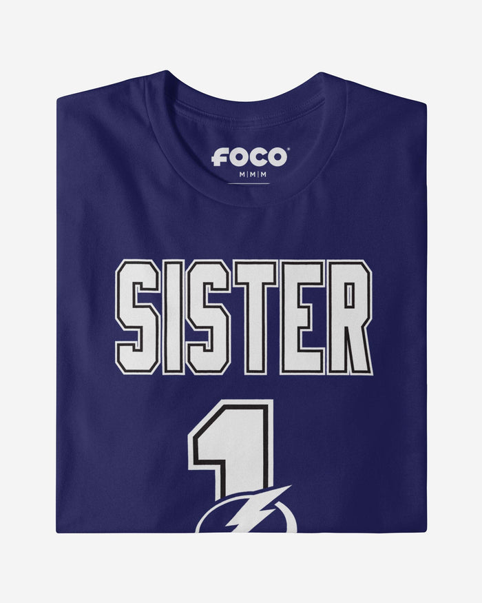 Tampa Bay Lightning Number 1 Sister T-Shirt FOCO - FOCO.com