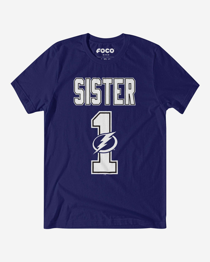 Tampa Bay Lightning Number 1 Sister T-Shirt FOCO S - FOCO.com