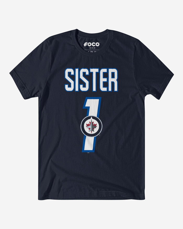 Winnipeg Jets Number 1 Sister T-Shirt FOCO S - FOCO.com