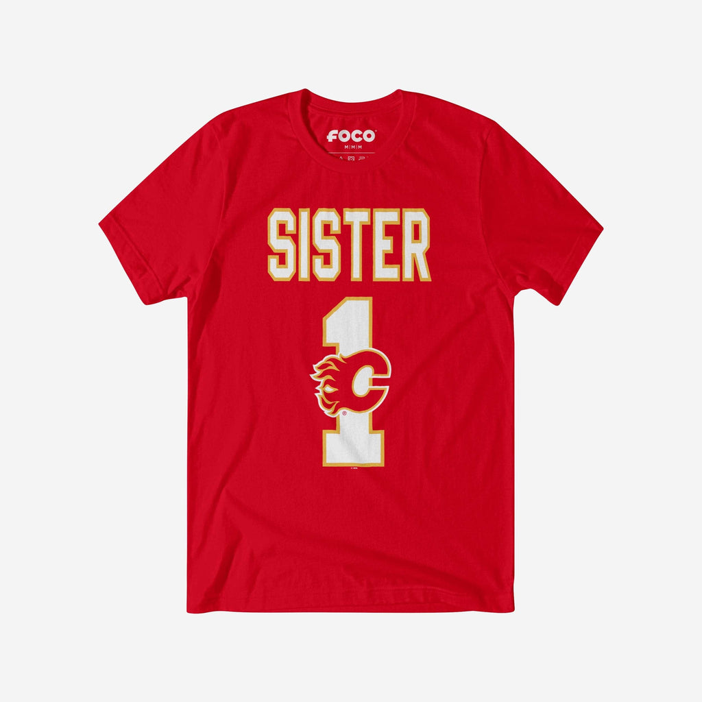 Calgary Flames Number 1 Sister T-Shirt FOCO S - FOCO.com