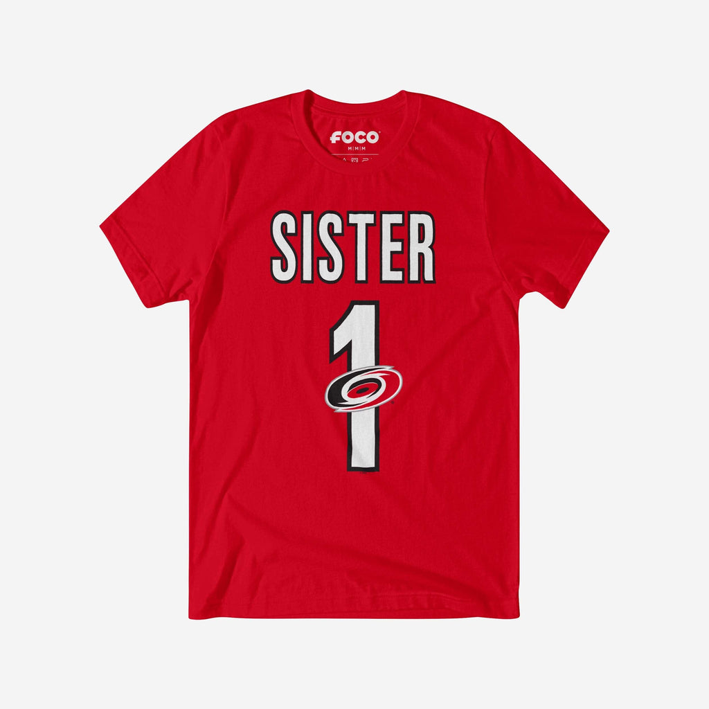 Carolina Hurricanes Number 1 Sister T-Shirt FOCO S - FOCO.com