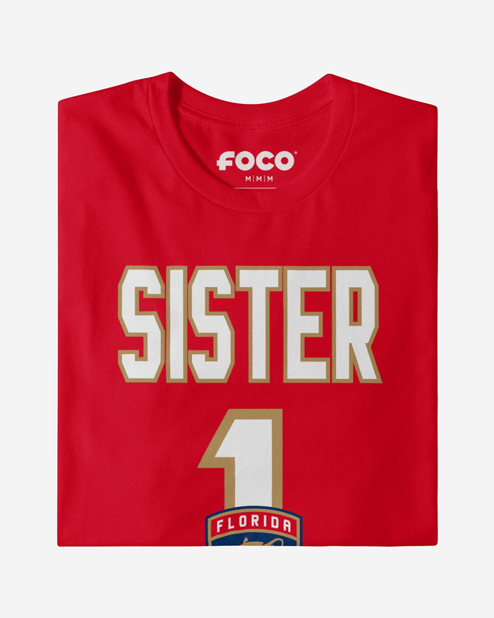 Florida Panthers Number 1 Sister T-Shirt FOCO - FOCO.com