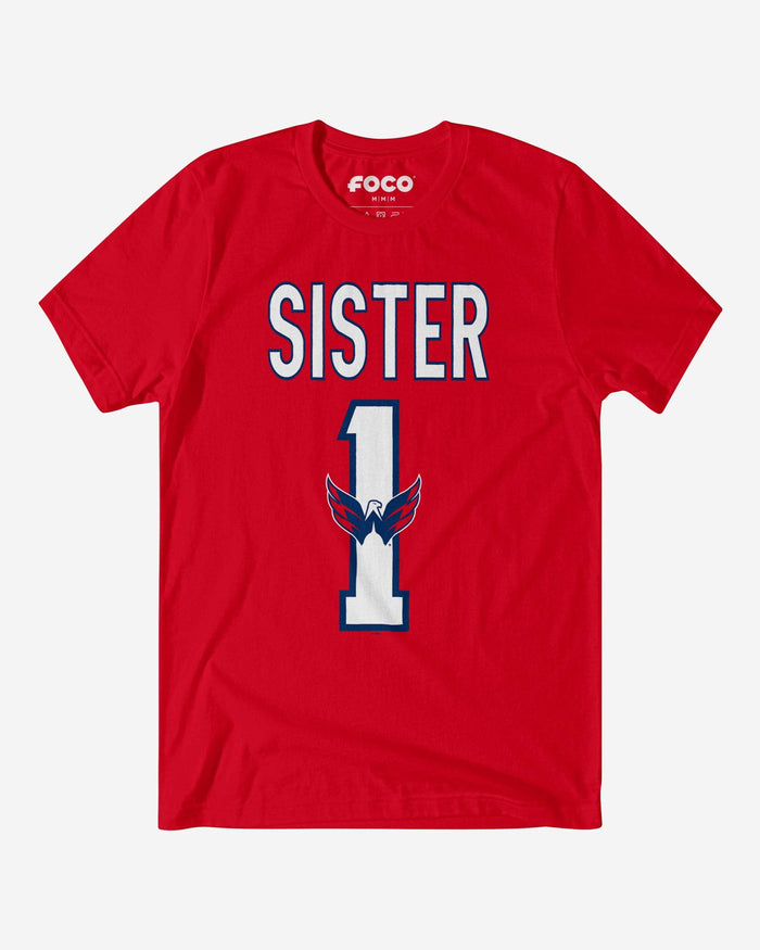 Washington Capitals Number 1 Sister T-Shirt FOCO S - FOCO.com