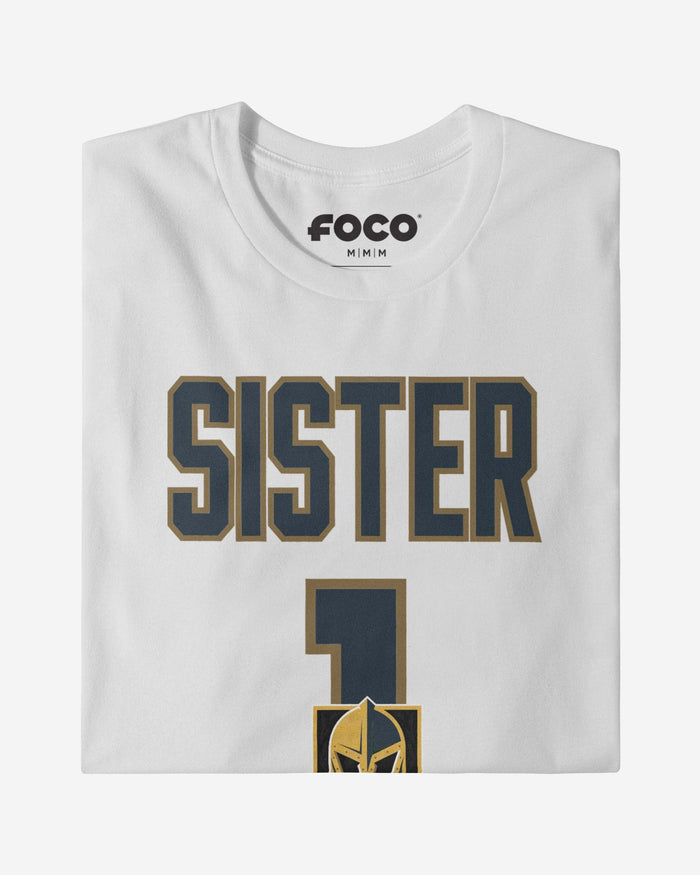 Vegas Golden Knights Number 1 Sister T-Shirt FOCO - FOCO.com