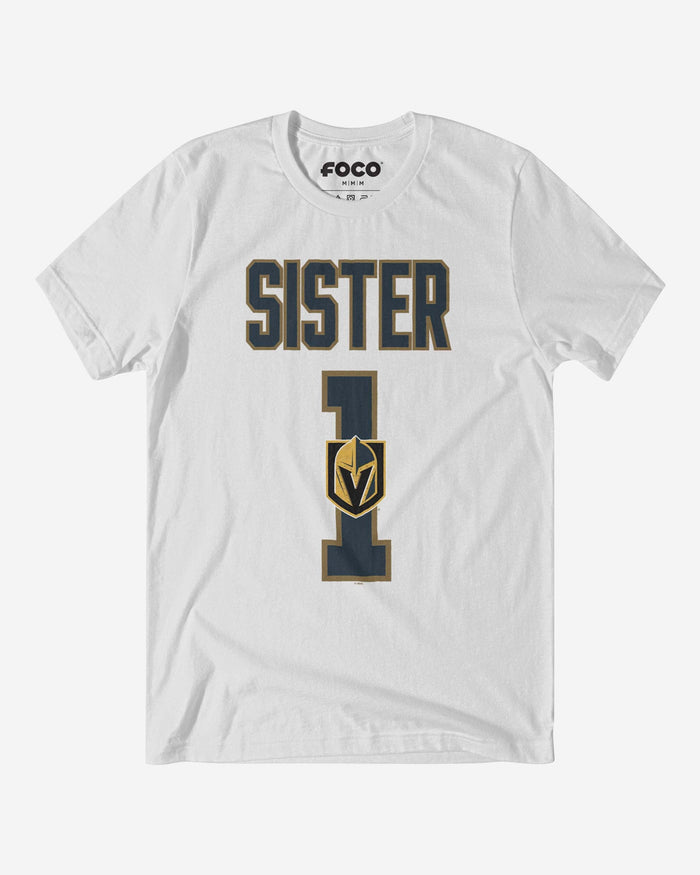 Vegas Golden Knights Number 1 Sister T-Shirt FOCO S - FOCO.com