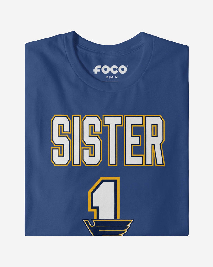 St Louis Blues Number 1 Sister T-Shirt FOCO - FOCO.com