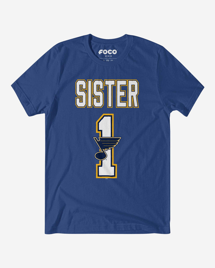 St Louis Blues Number 1 Sister T-Shirt FOCO S - FOCO.com