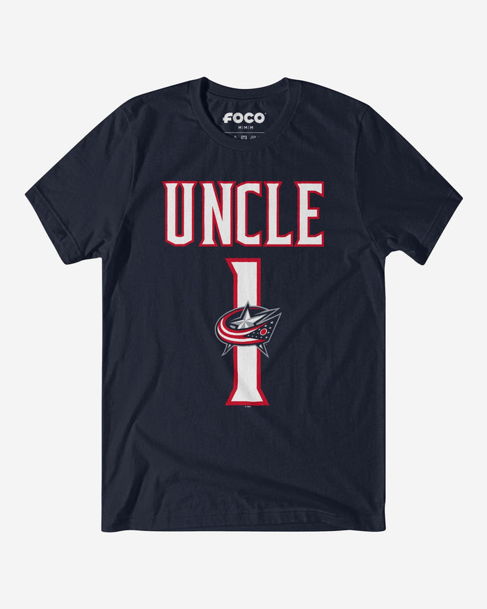 Columbus Blue Jackets Number 1 Uncle T-Shirt FOCO S - FOCO.com