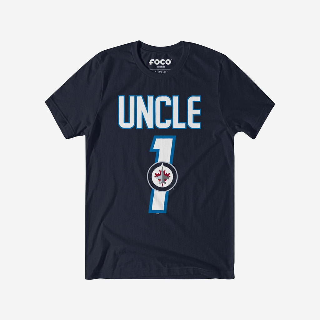 Winnipeg Jets Number 1 Uncle T-Shirt FOCO S - FOCO.com