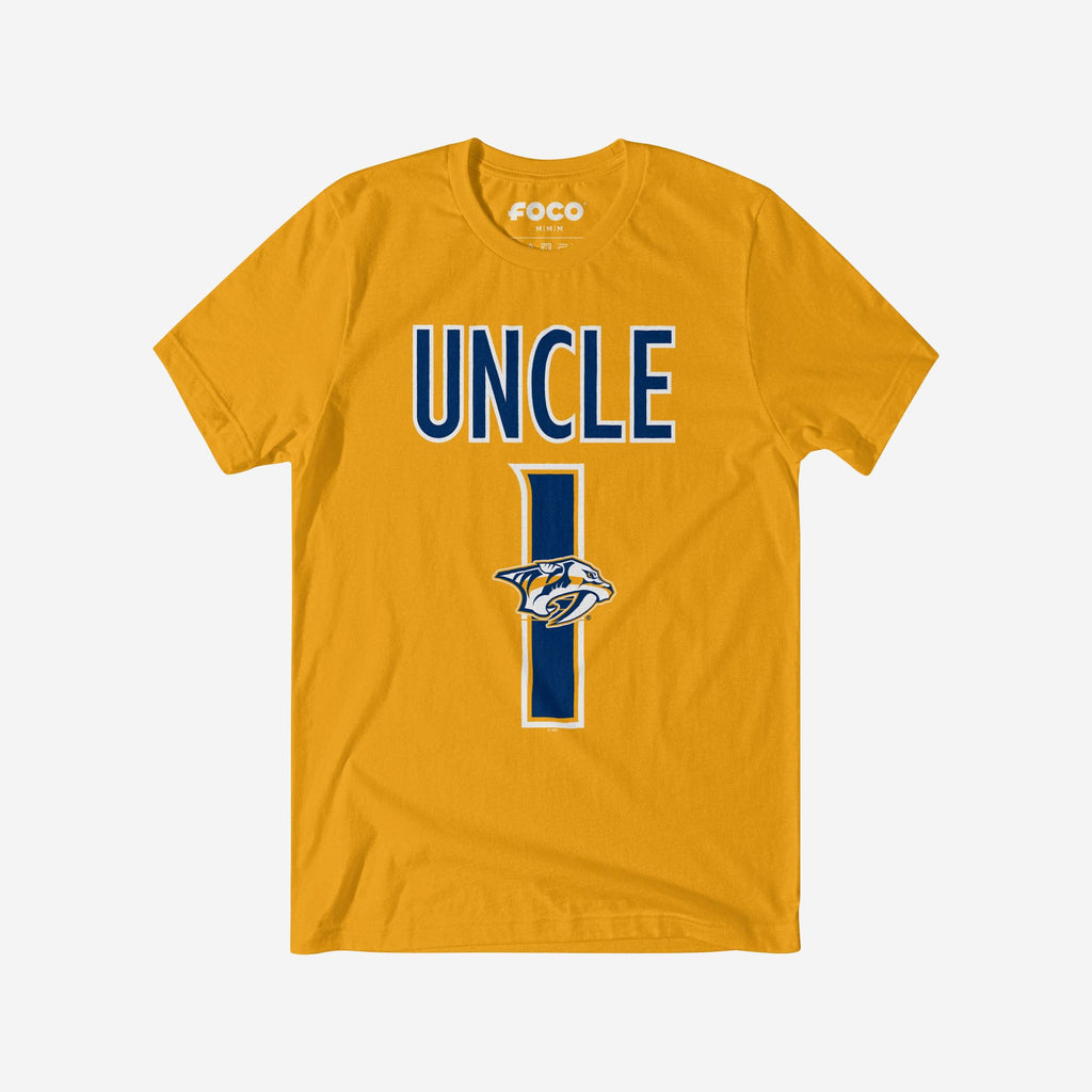 Nashville Predators Number 1 Uncle T-Shirt FOCO S - FOCO.com