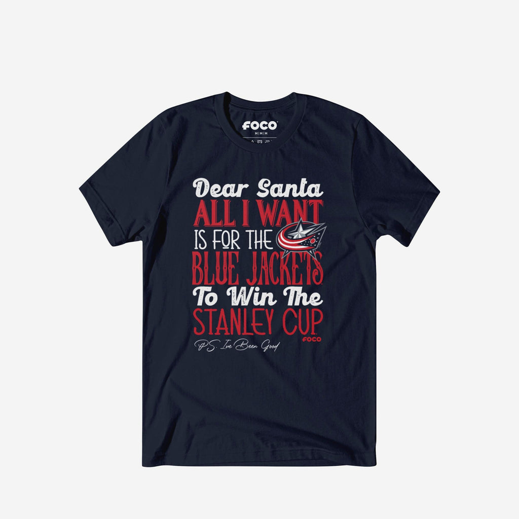 Columbus Blue Jackets All I Want T-Shirt FOCO S - FOCO.com