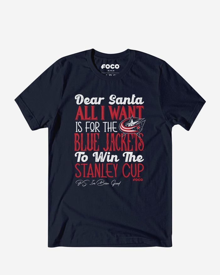 Columbus Blue Jackets All I Want T-Shirt FOCO S - FOCO.com