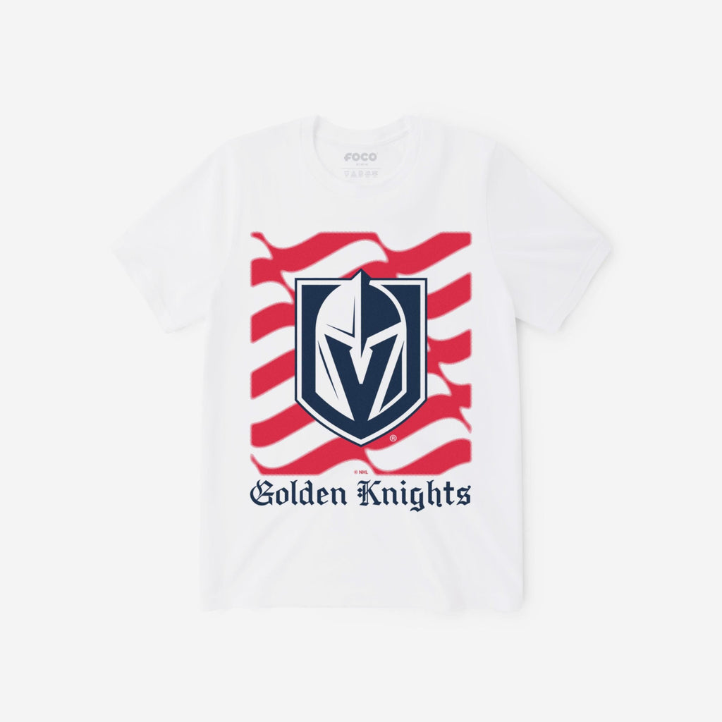 Vegas Golden Knights American Heritage Wordmark T-Shirt FOCO S - FOCO.com