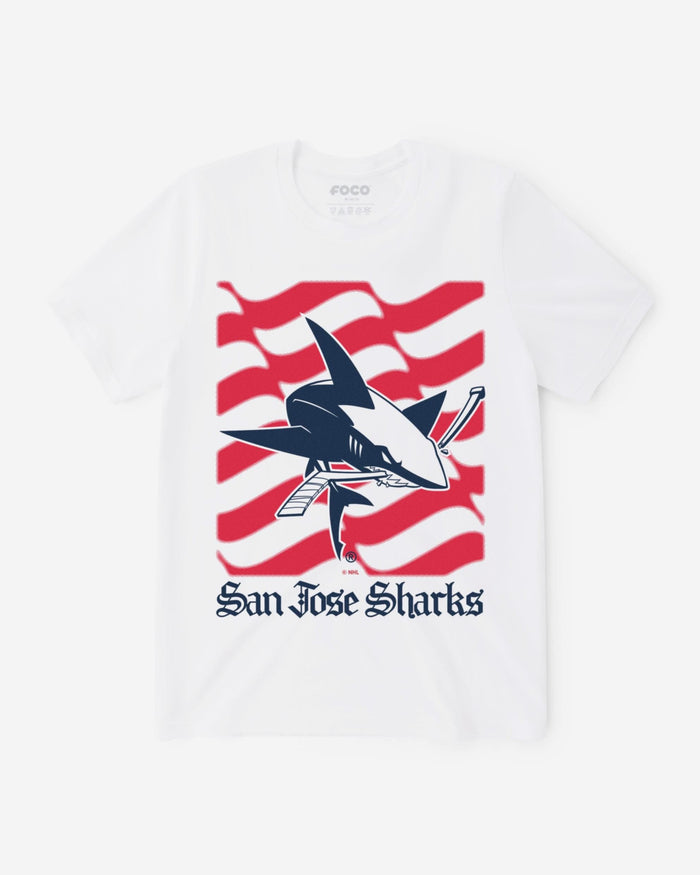 San Jose Sharks American Heritage Wordmark T-Shirt FOCO S - FOCO.com