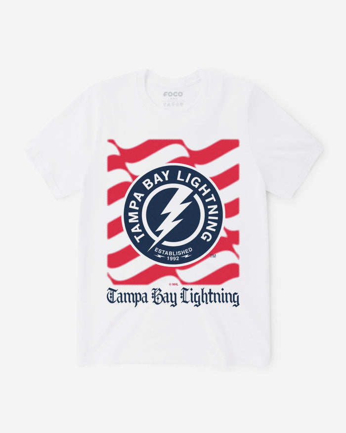 Tampa Bay Lightning American Heritage Wordmark T-Shirt FOCO S - FOCO.com