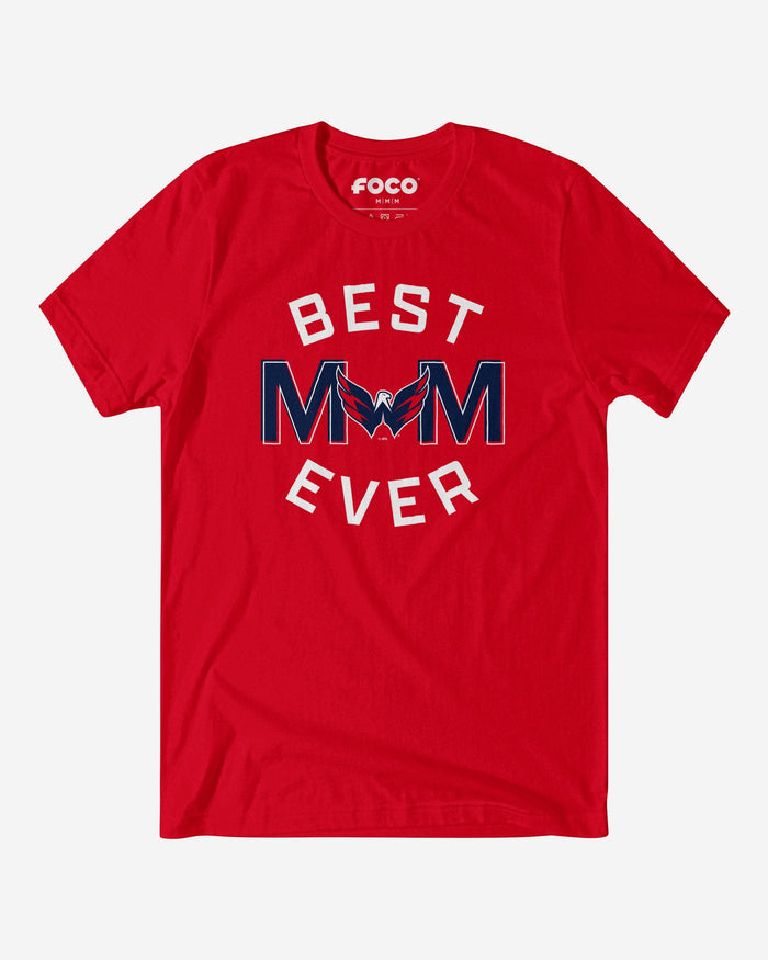 Washington Capitals Best Mom Ever Arched T-Shirt FOCO S - FOCO.com