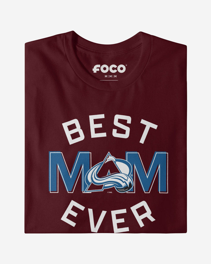 Colorado Avalanche Best Mom Ever Arched T-Shirt FOCO - FOCO.com