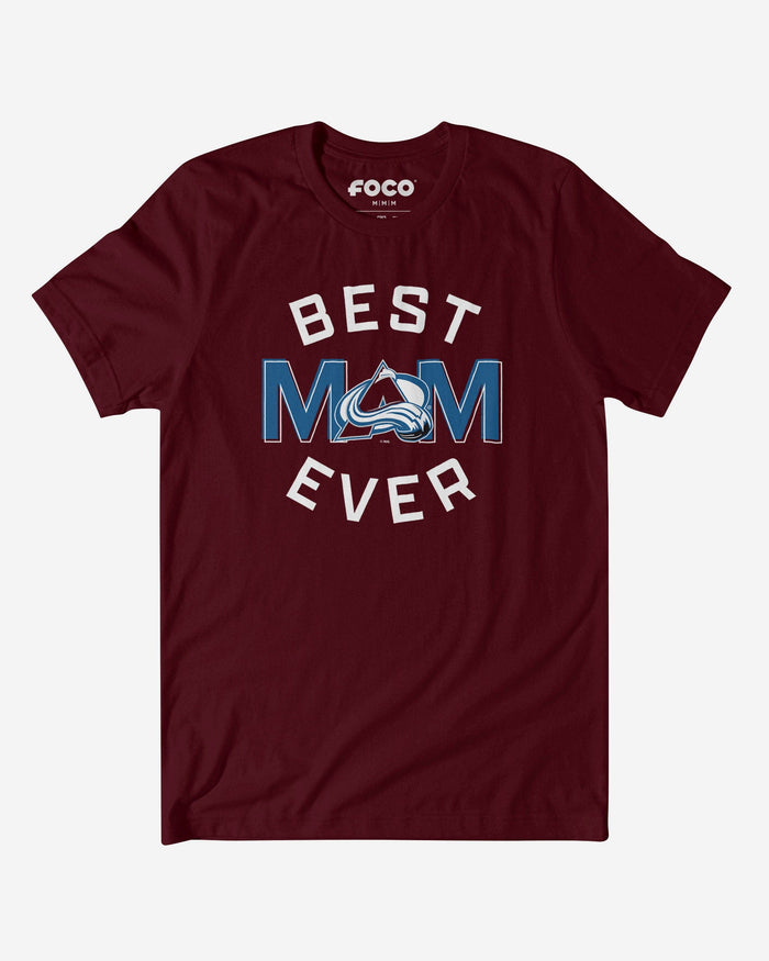 Colorado Avalanche Best Mom Ever Arched T-Shirt FOCO S - FOCO.com