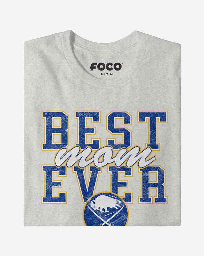 Buffalo Sabres Best Mom Ever Stacked T-Shirt FOCO - FOCO.com