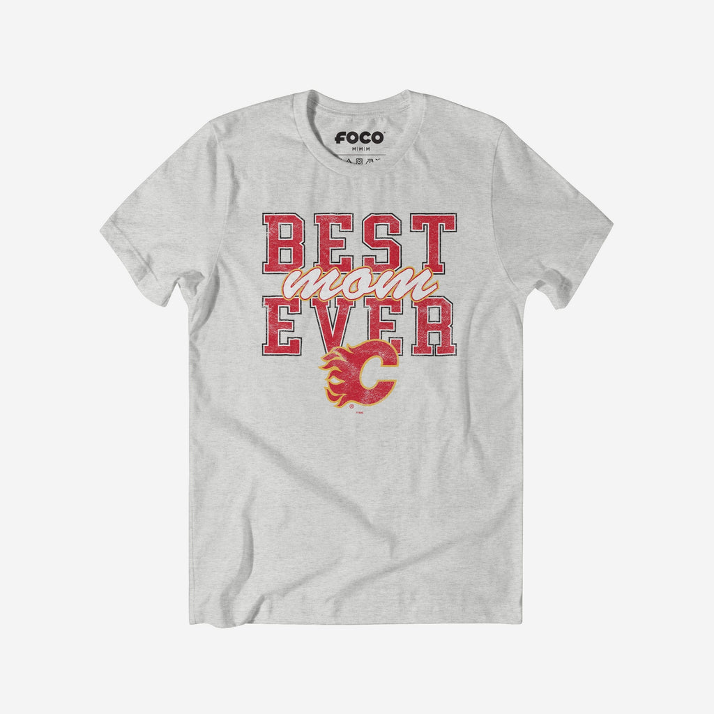 Calgary Flames Best Mom Ever Stacked T-Shirt FOCO S - FOCO.com