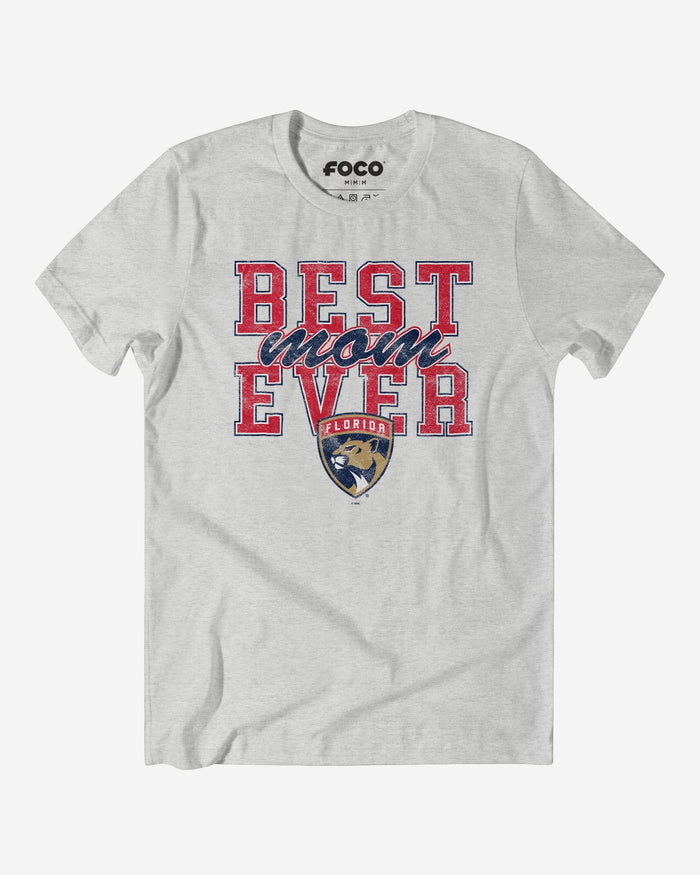 Florida Panthers Best Mom Ever Stacked T-Shirt FOCO S - FOCO.com