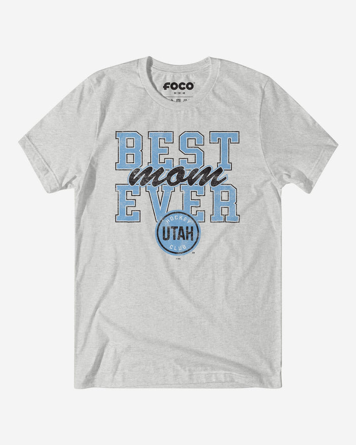 Utah Hockey Club Best Mom Ever Stacked T-Shirt FOCO S - FOCO.com
