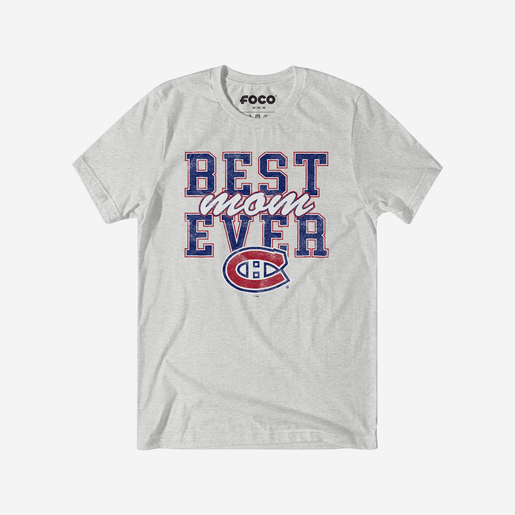 Montreal Canadiens Best Mom Ever Stacked T-Shirt FOCO S - FOCO.com