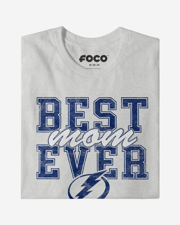 Tampa Bay Lightning Best Mom Ever Stacked T-Shirt FOCO - FOCO.com