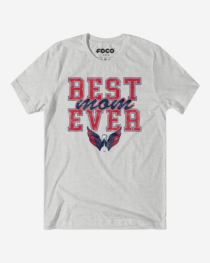 Washington Capitals Best Mom Ever Stacked T-Shirt FOCO S - FOCO.com