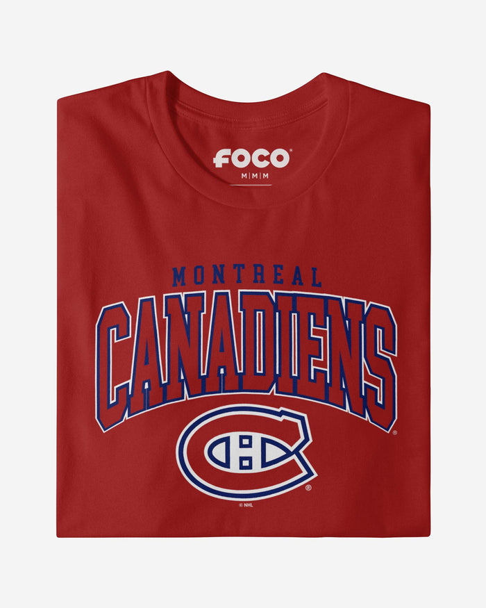 Montreal Canadiens Classic Arched Logo T-Shirt FOCO - FOCO.com