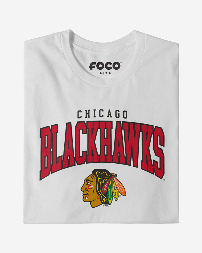 Chicago Blackhawks Classic Arched Logo T-Shirt FOCO - FOCO.com