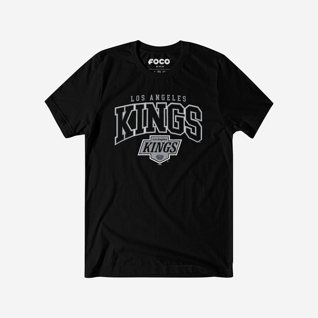 Los Angeles Kings Classic Arched Logo T-Shirt FOCO Black S - FOCO.com