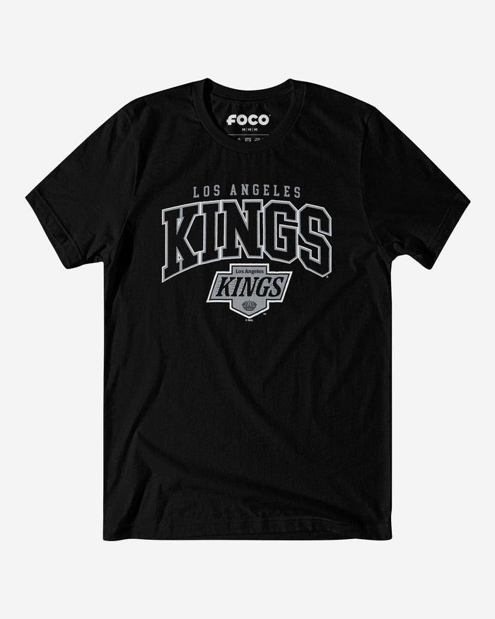 Los Angeles Kings Classic Arched Logo T-Shirt FOCO Black S - FOCO.com