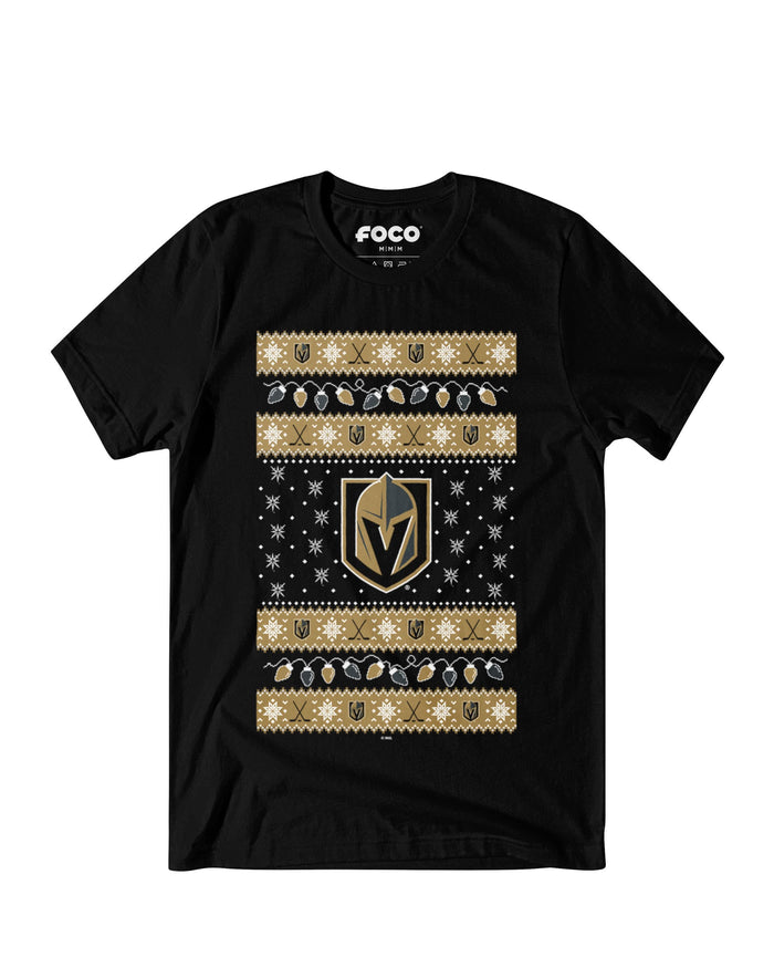 Vegas Golden Knights Holiday Lights Sweater T-Shirt