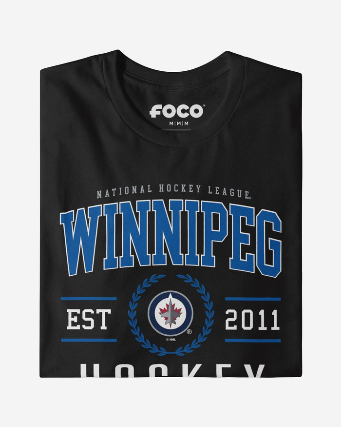 Winnipeg Jets Hockey Legacy Crest T-Shirt FOCO Navy S - FOCO.com