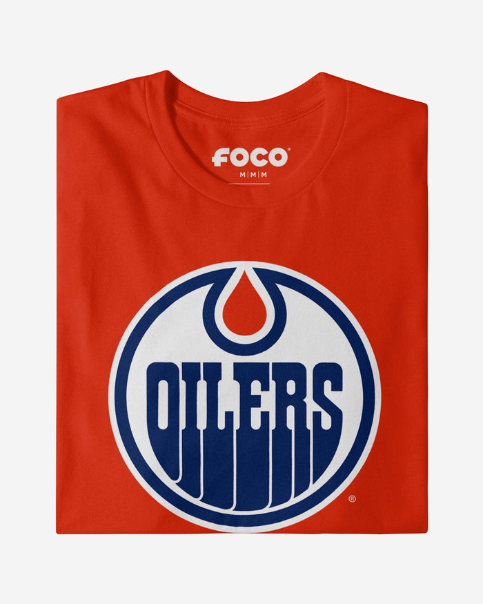 Edmonton Oilers Primary Logo Long Sleeve T-Shirt FOCO - FOCO.com