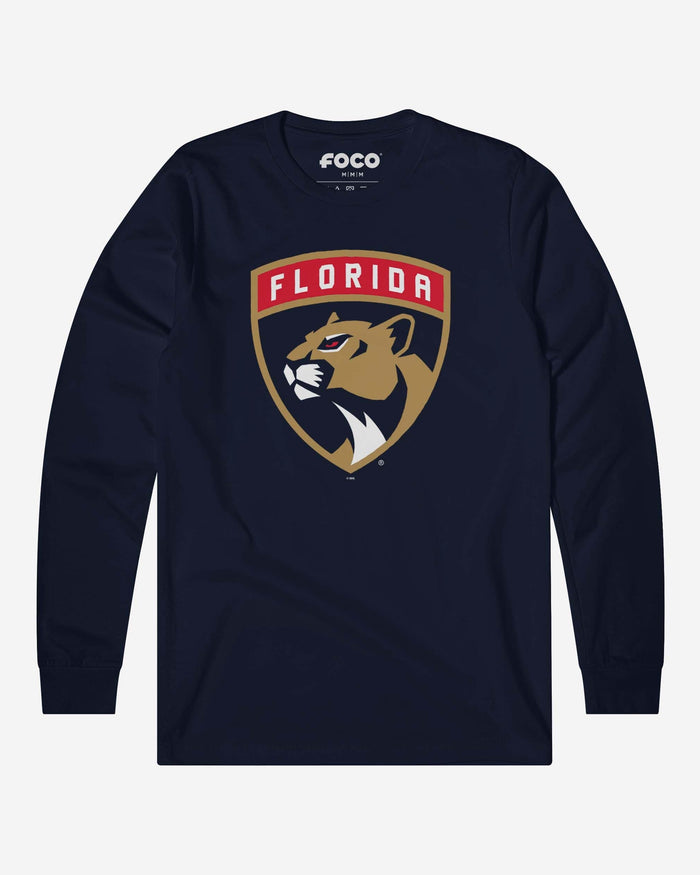 Florida Panthers Primary Logo Long Sleeve T-Shirt FOCO Navy S - FOCO.com