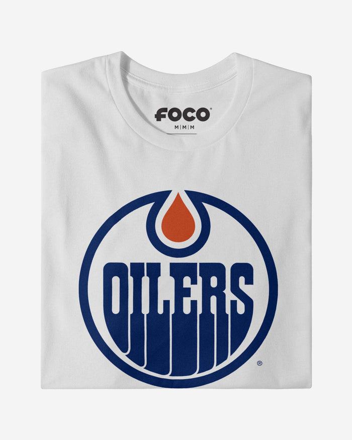 Edmonton Oilers Primary Logo Long Sleeve T-Shirt FOCO - FOCO.com