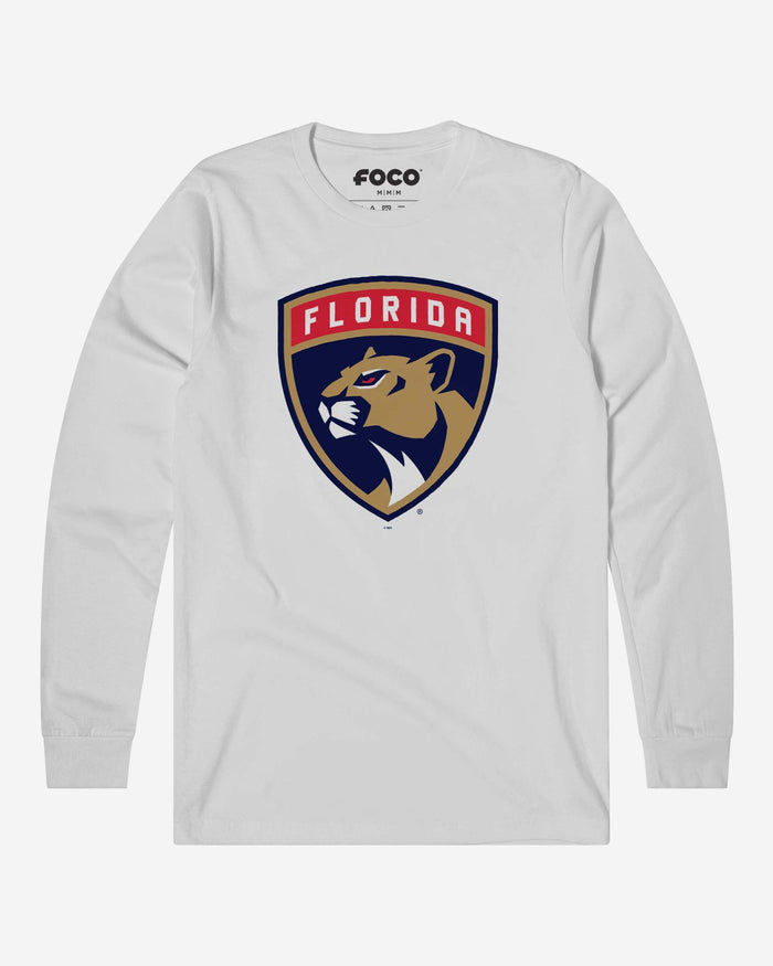 Florida Panthers Primary Logo Long Sleeve T-Shirt FOCO White S - FOCO.com