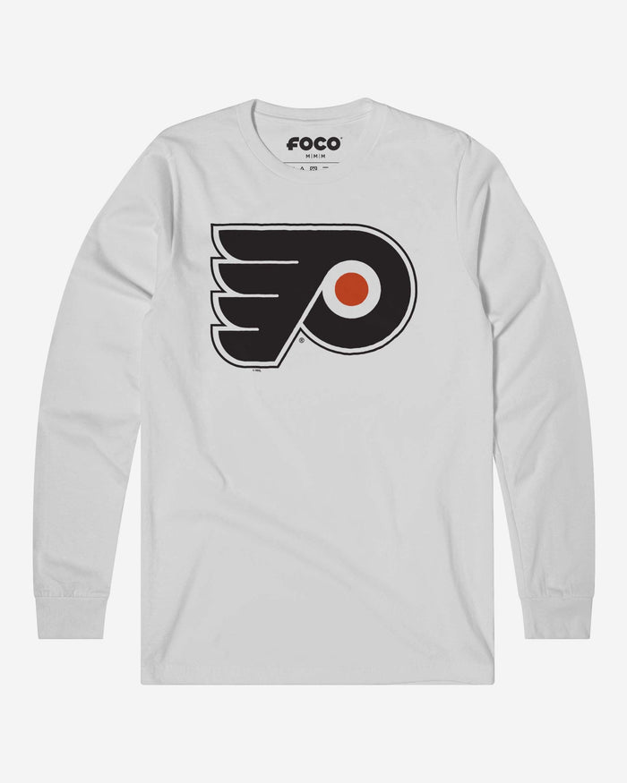 Philadelphia Flyers Primary Logo Long Sleeve T-Shirt FOCO White S - FOCO.com