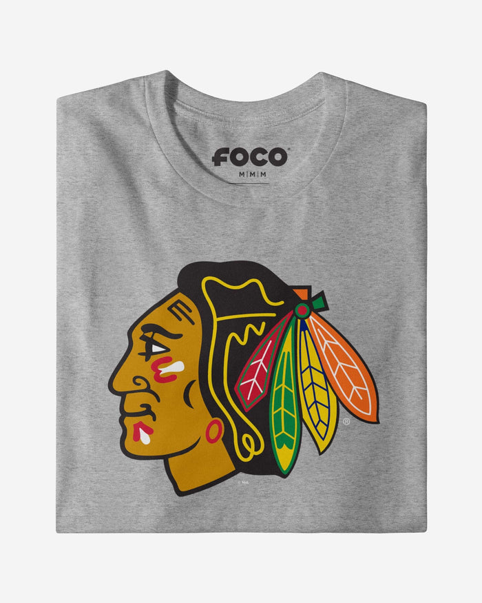 Chicago Blackhawks Primary Logo Long Sleeve T-Shirt FOCO - FOCO.com