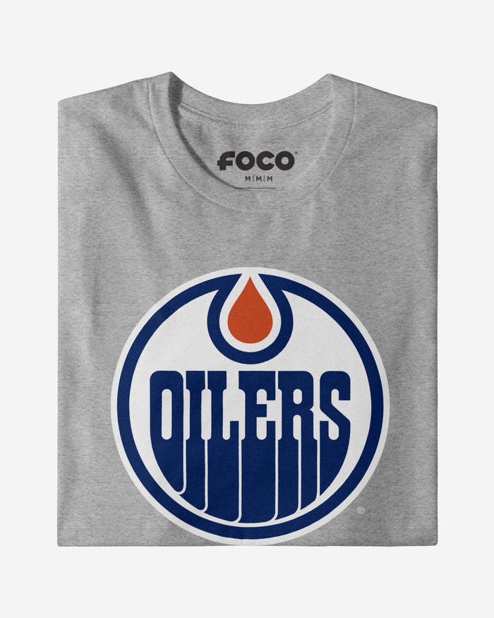 Edmonton Oilers Primary Logo Long Sleeve T-Shirt FOCO - FOCO.com